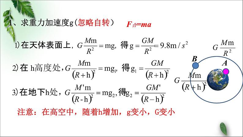 2022-2023年人教版(2019)新教材高中物理必修2 第7章万有引力与宇宙航行第2节万有引力定律(5)课件第5页