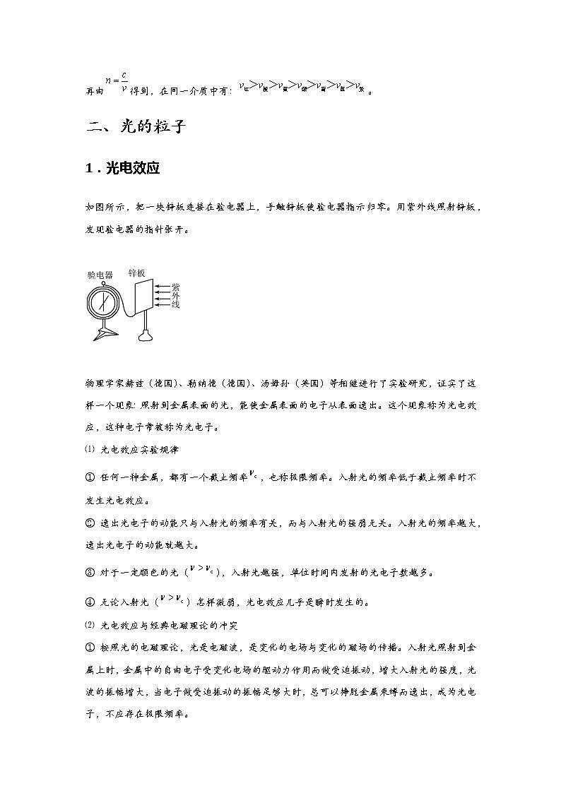 新课改-高中物理-选修第3册  06 B波粒二象性 中档版（教师版）第2页