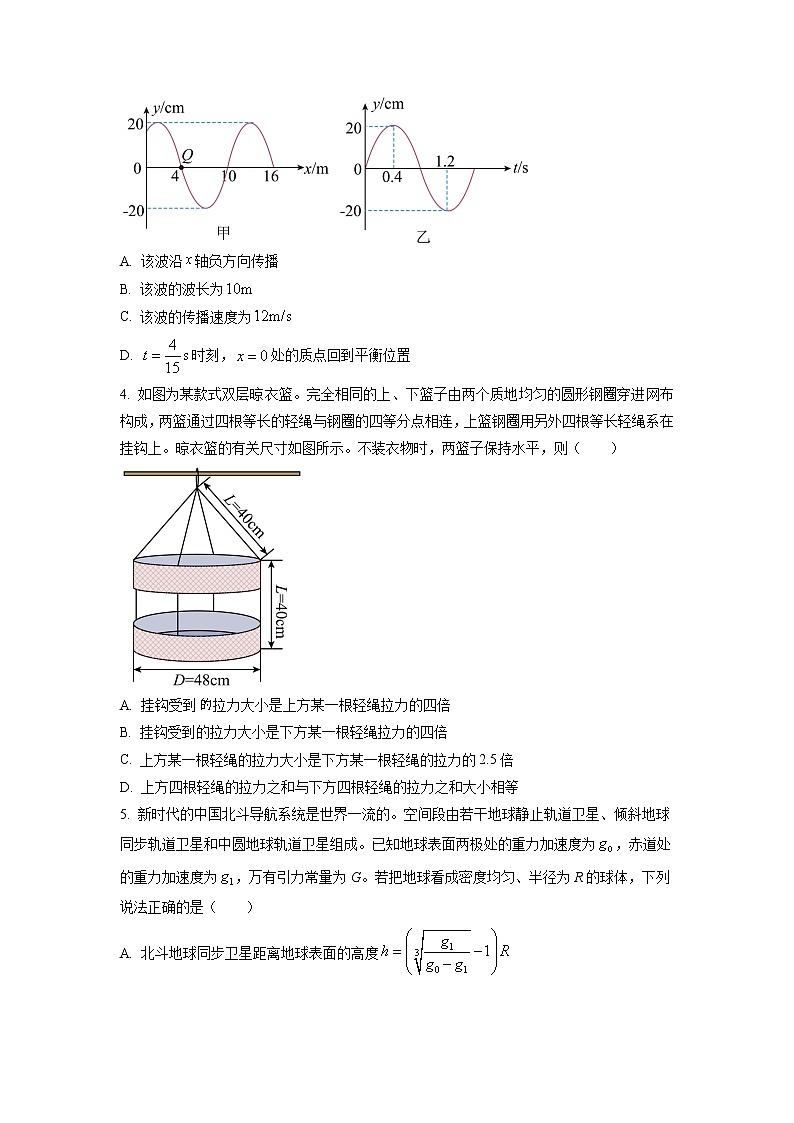 2022-2023学年重庆南开中学高三下学期模拟考试物理试题（word版）第2页