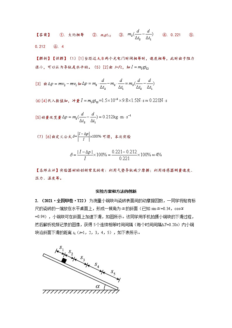 方法04  创新型实验--2023高考物理实验题方法总结和训练（解析版）03