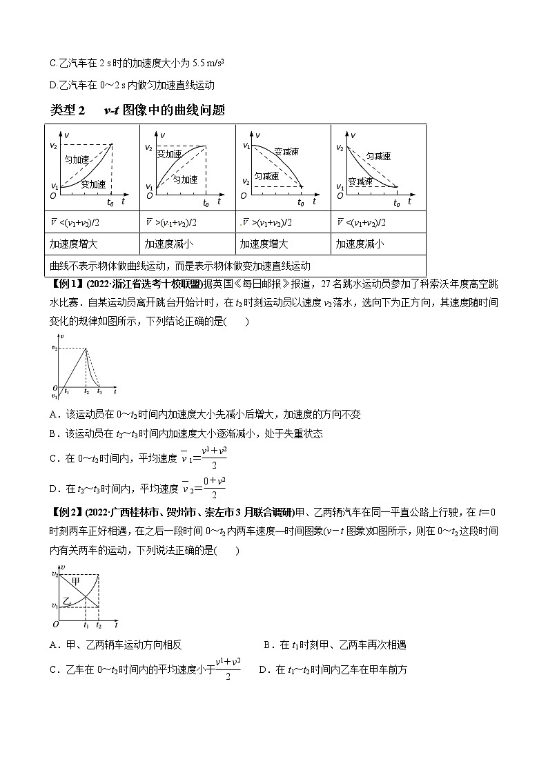 专题02 运动学图像、多过程运动模型及追击相遇（原卷版）第3页