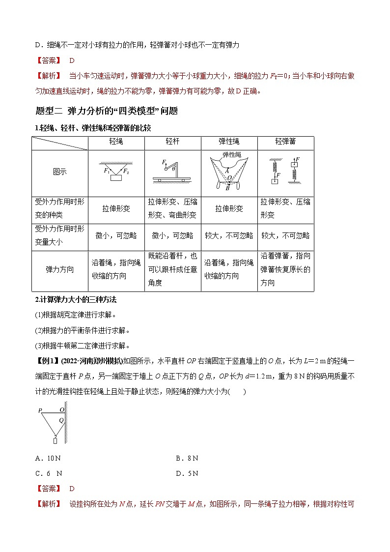 专题03 弹力、摩擦力以及力的合成与分解（解析版）第3页