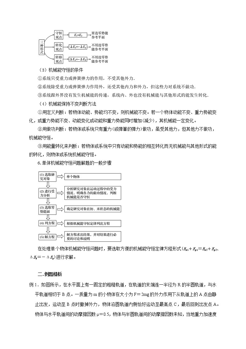 第34讲 单体机械能守恒问题（原卷版）03
