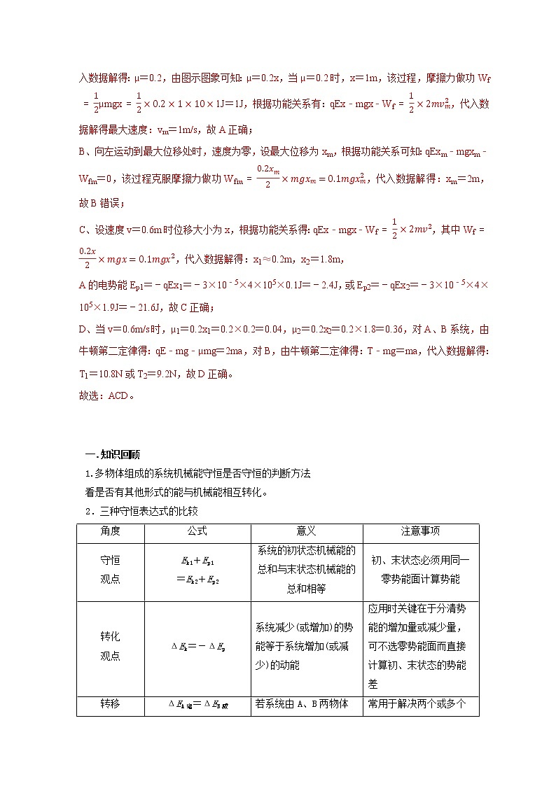 第35讲 多体机械能守恒问题（解析版）02