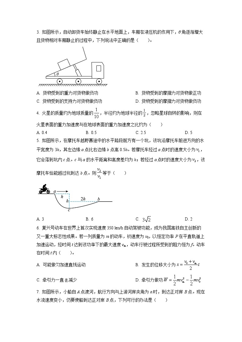 2022达州高一下学期期末监测物理试题含解析02