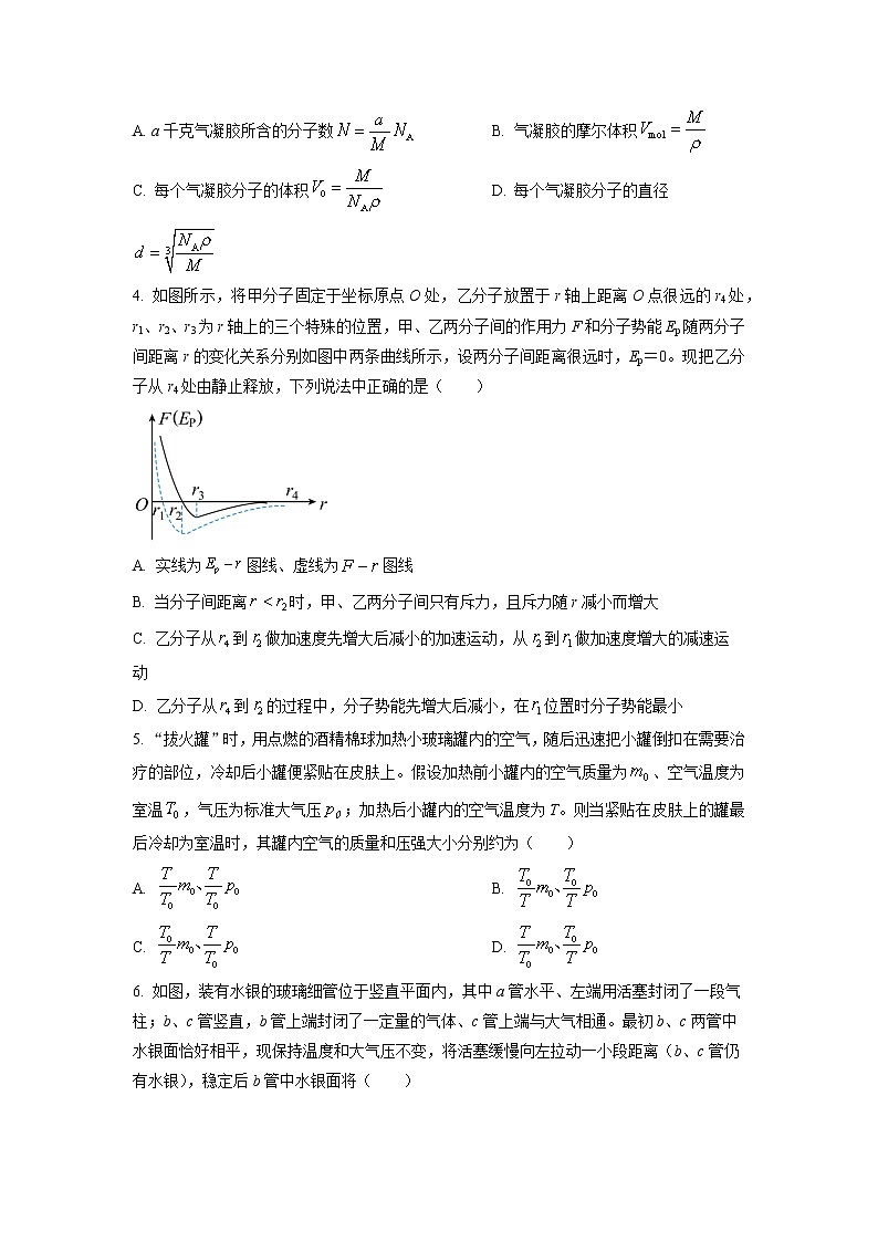 2022-2023学年辽宁省大连市第一中学高二下学期4月学情反馈 物理 Word版 试卷02