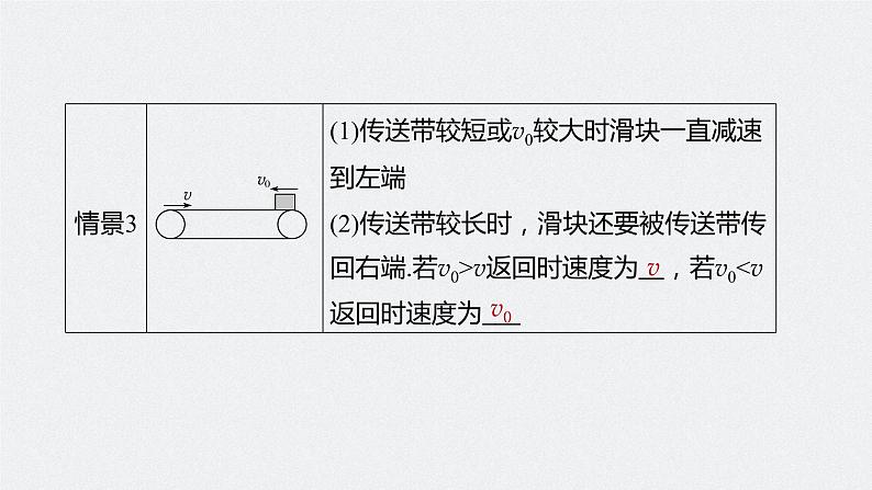 高考物理一轮复习课件+讲义  第3章 专题强化6 传送带模型和滑块—木板模型08