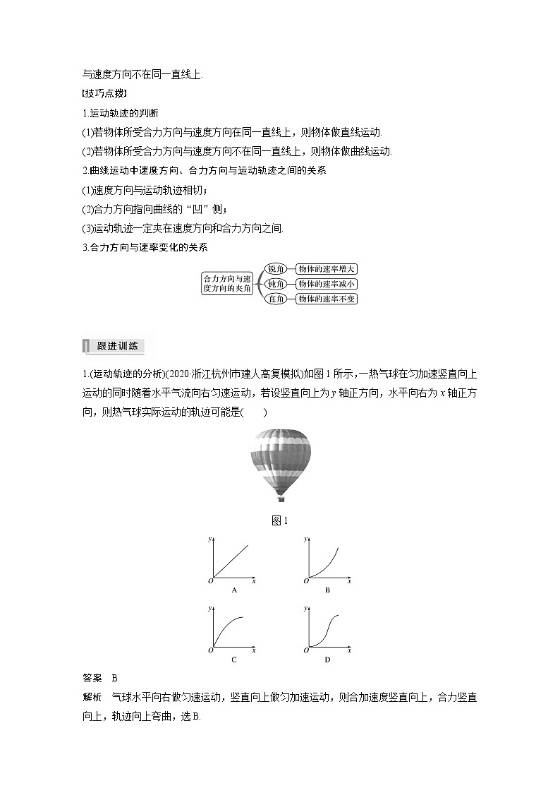 高考物理一轮复习课件+讲义  第4章 第1讲 曲线运动　运动的合成与分解02