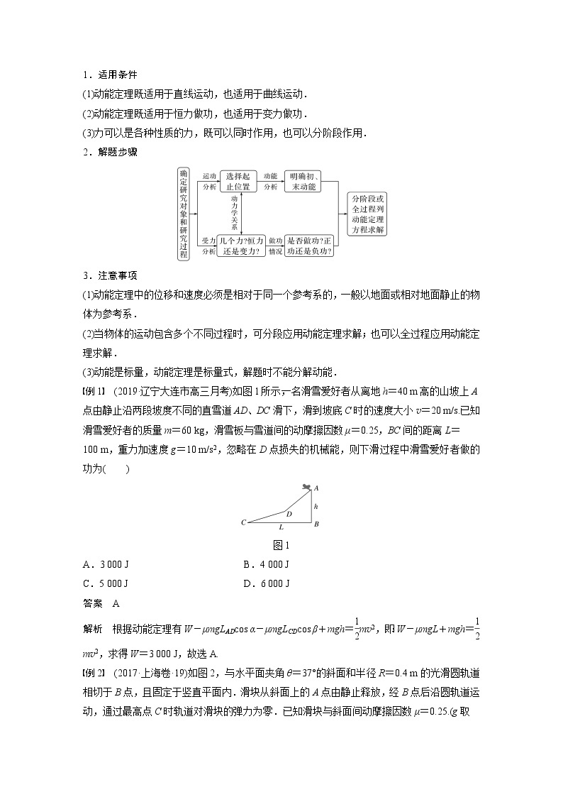 高考物理一轮复习课件+讲义  第6章 第2讲 动能定理及其应用02