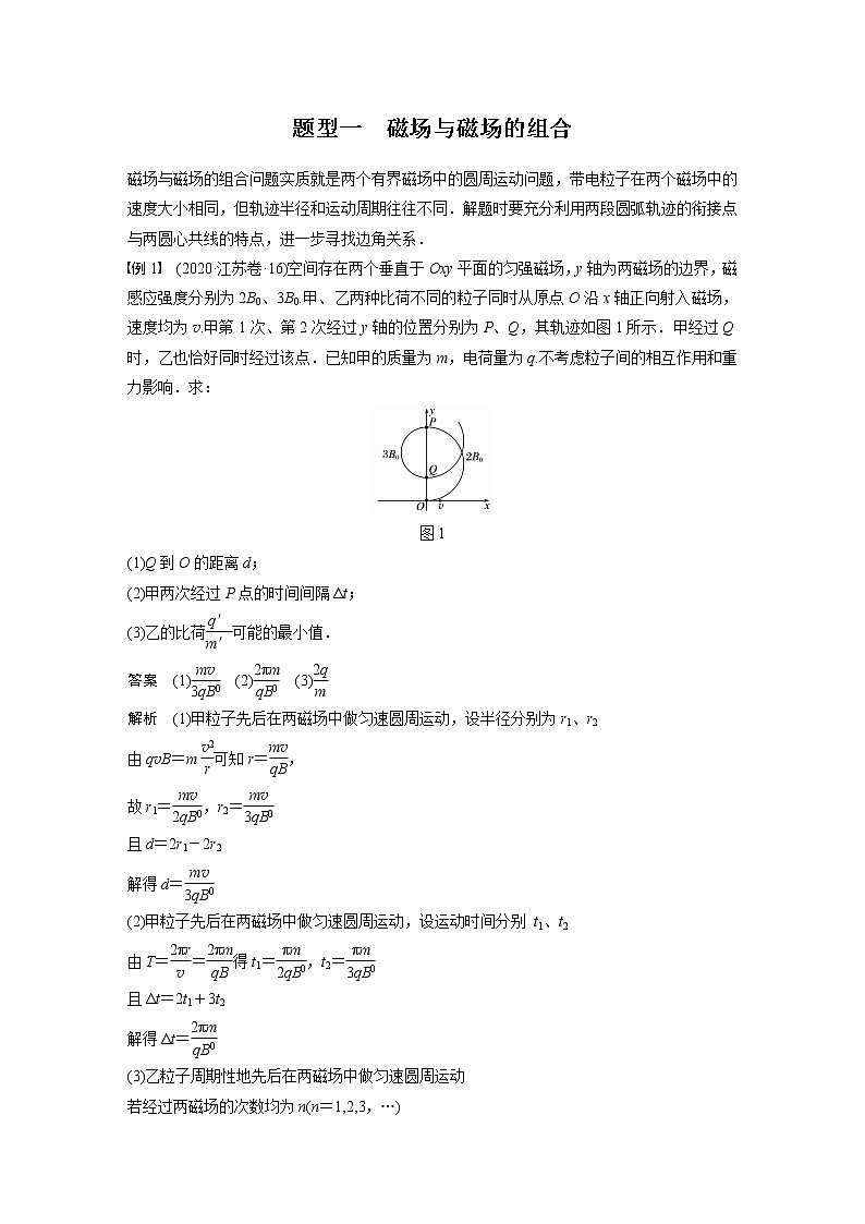 高考物理一轮复习课件+讲义  第10章 专题强化21 带电粒子在组合场中的运动02