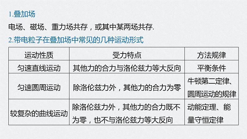 高考物理一轮复习课件+讲义  第10章 专题强化22 带电粒子在叠加场和交变电、磁场中的运动07