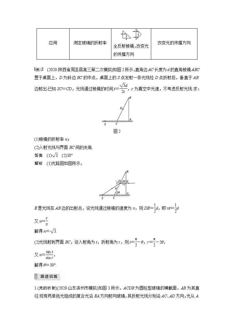 高考物理一轮复习课件+讲义  第16章 第1讲 光的折射、全反射03