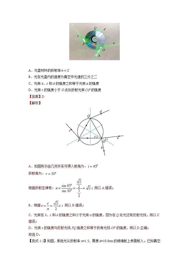 专题15 光与电磁波-2023年高考物理毕业班二轮热点题型归纳与变式演练（全国通用）03