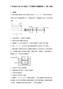 广东省江门市2023届高三下学期高考物理模拟（一模）试题（原卷+解析）