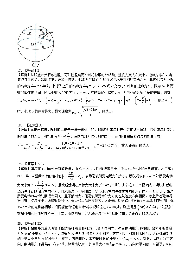 信息必刷卷04-2023年高考物理考前信息必刷卷（全国乙卷）（解析版）02