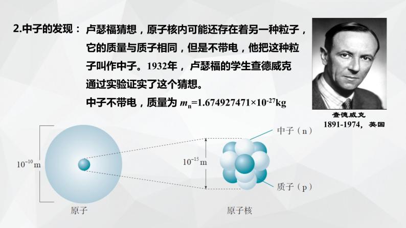 5.1 原子核的组成 教学课件 高二下学期物理人教版（2019）选择性必修第三册08