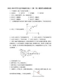 2022_2023学年北京市海淀区高三（第一次）模拟考试物理试卷(含答案解析)