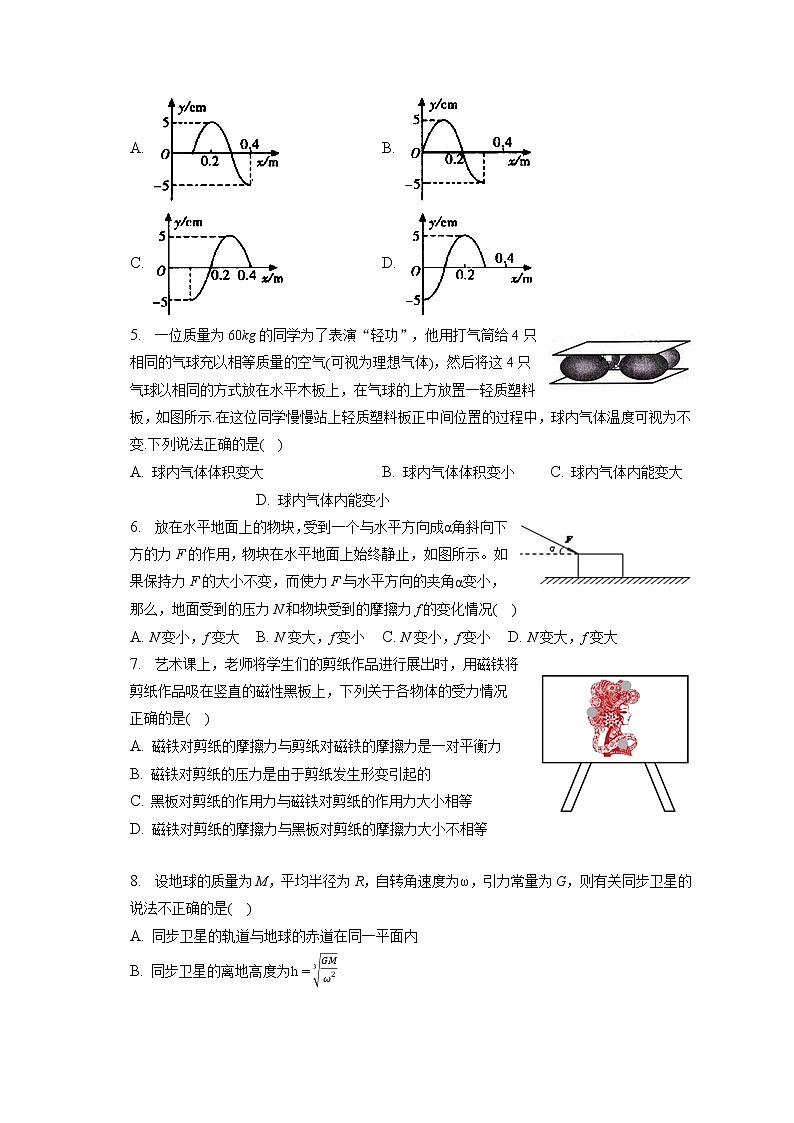 2023年北京市东城区高考物理模拟试卷(含答案解析)02