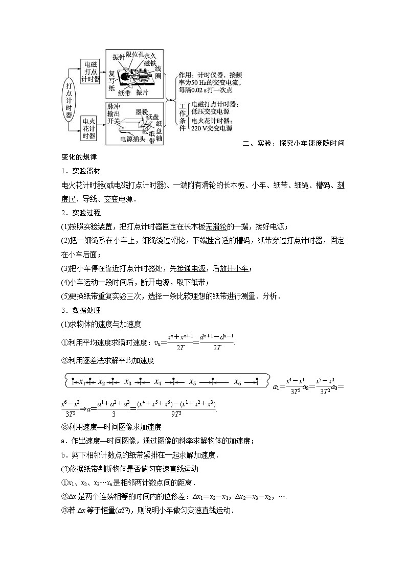 2023年高考物理实验专题突破专题实验1  研究匀变速直线运动(教师版)02