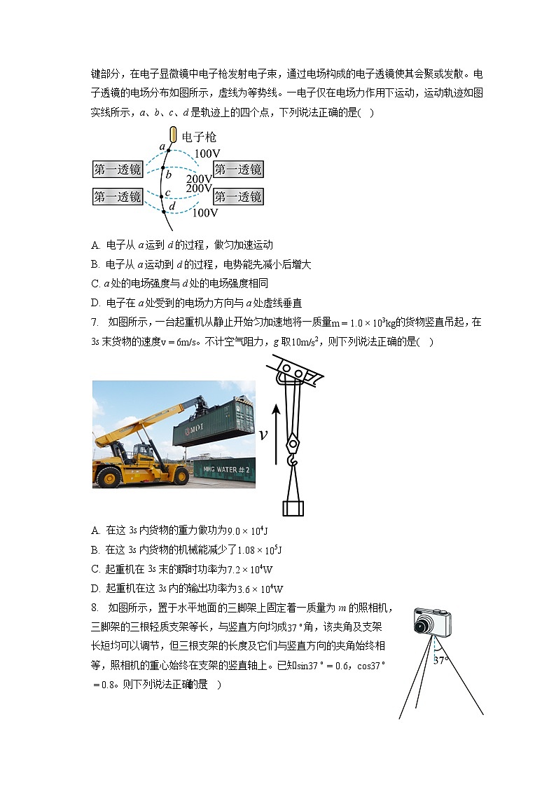 2023年湖南省岳阳市高考物理一模试卷（含答案解析）第3页