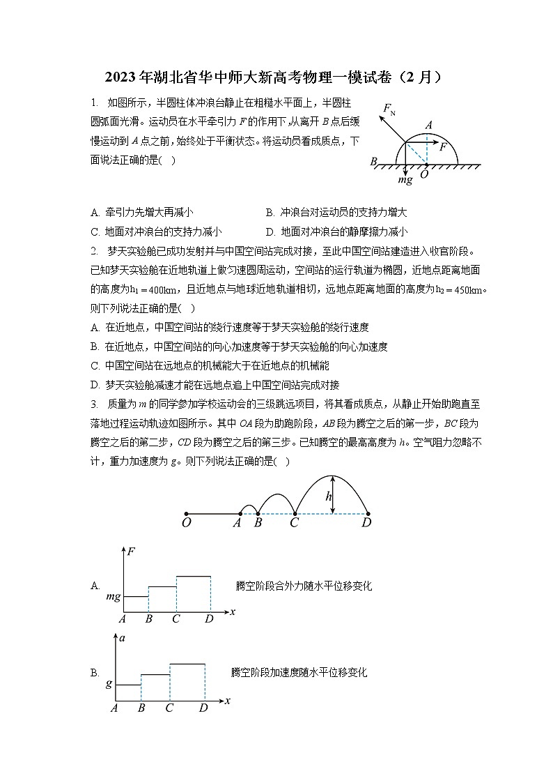 2023年湖北省华中师大新高考物理一模试卷（2月）（含答案解析）第1页