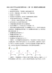 2022_2023学年山东省日照市高三（第一次）模拟考试物理试卷（含答案解析）