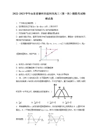 2022_2023学年山东省德州市滨州市高三（第一次）模拟考试物理试卷（含答案解析）