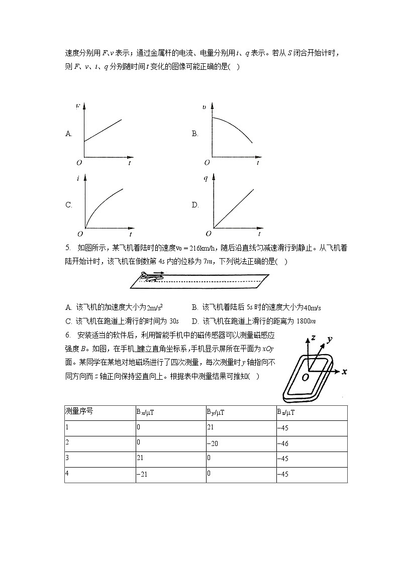 2023年福建省宁德一中高考物理一模试卷（含答案解析）02