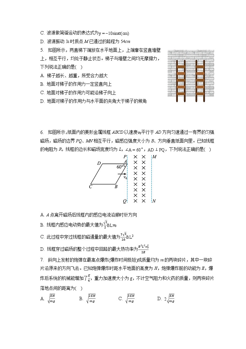 2023年河北省邯郸市高考物理一模试卷（含答案解析）第2页