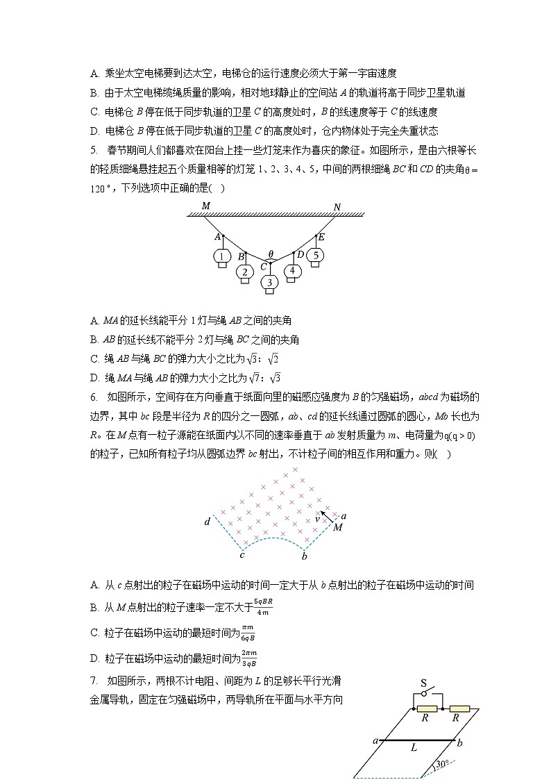 2023年山西省太原市高考物理一模试卷（含答案解析）第2页
