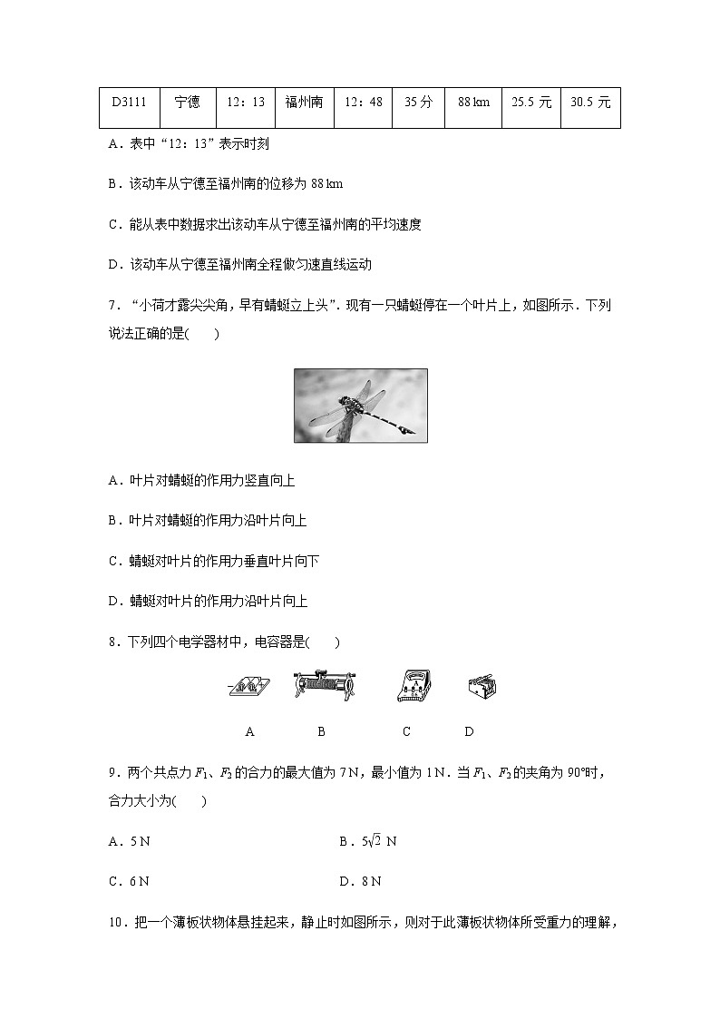 高中物理学业水平合格性考试模拟测试卷(二)含答案03