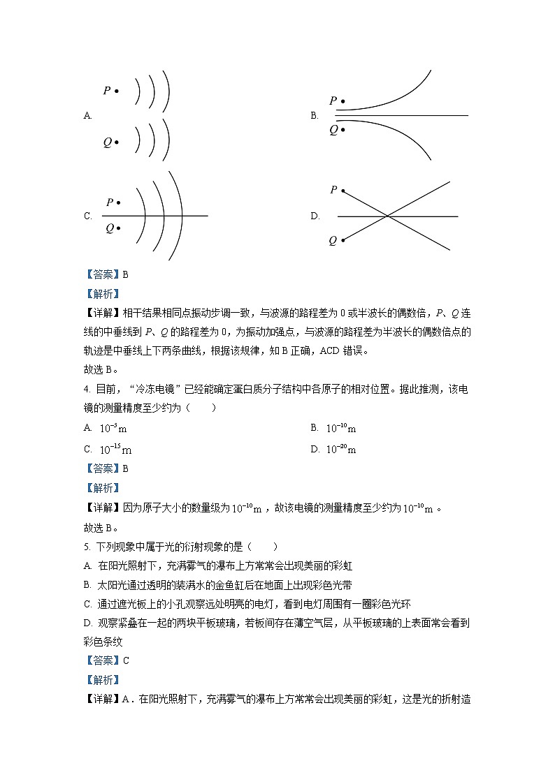 2022届上海市杨浦区高三期中考试（二模）物理试题（原卷+解析版）02