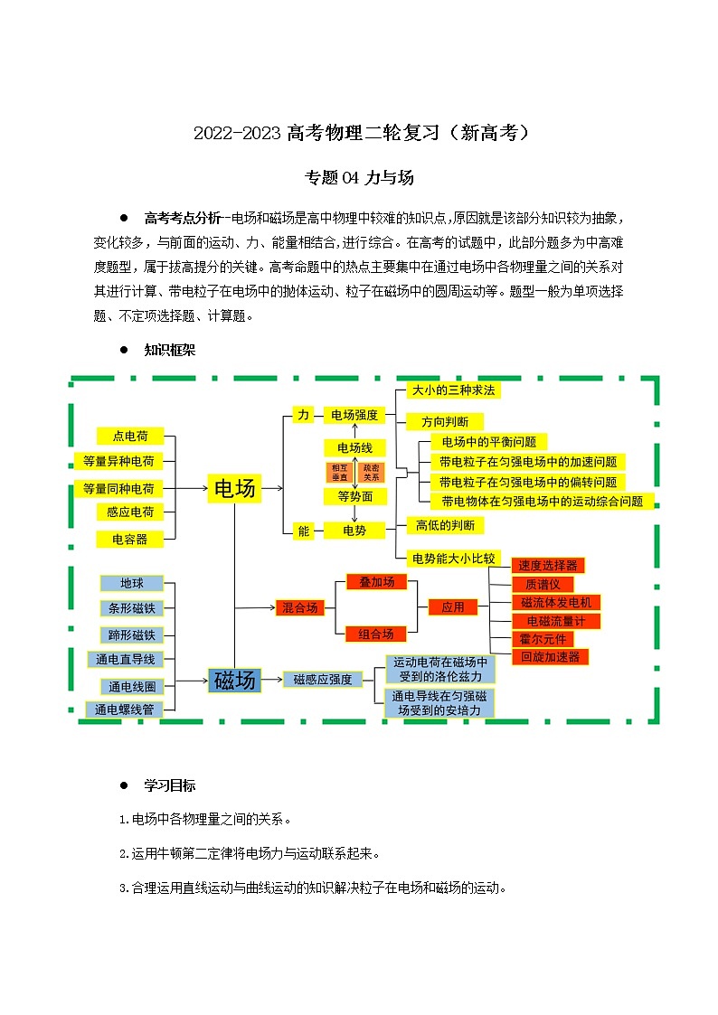 09讲 带电粒子在电场中的运动解析版 试卷01