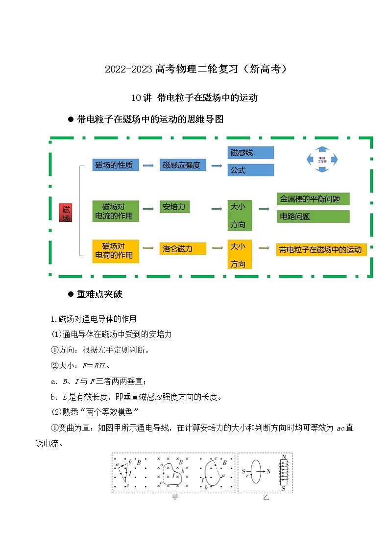 10讲 带电粒子在磁场中的运动解析版 试卷01