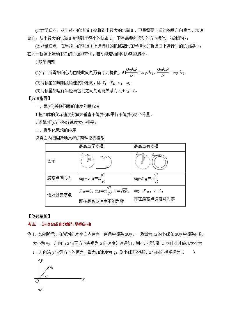 第3讲 力与曲线运动（原卷版）03