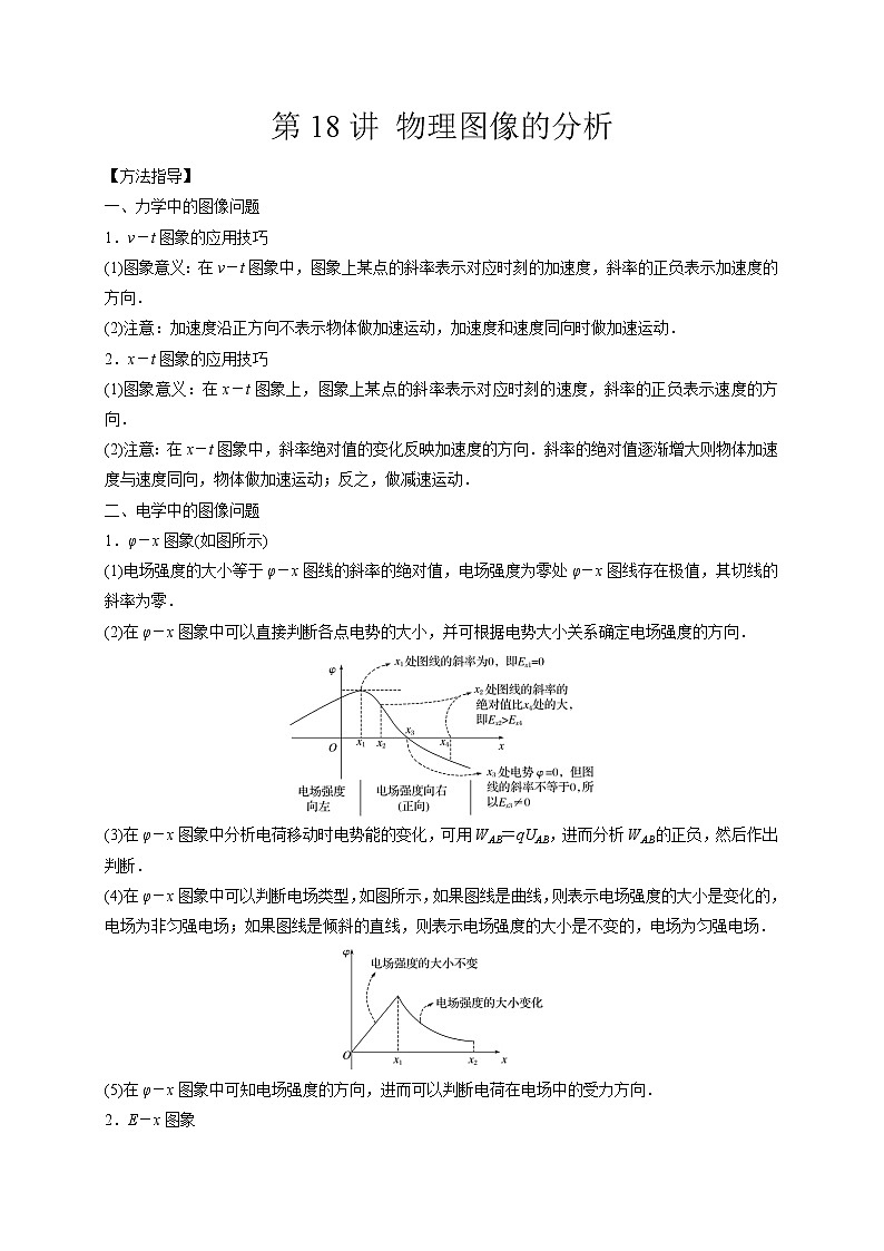 第18讲 物理图像的分析（原卷版）第1页