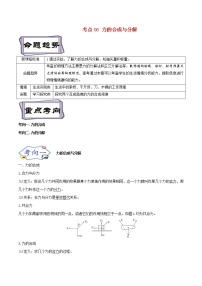 2.2力的合成与分解--备战2023年高考物理一轮复习考点帮（解析版）