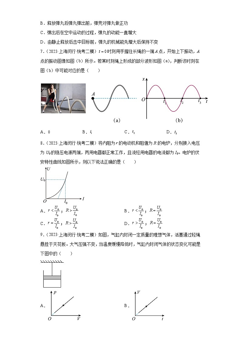 上海市闵行区2023届高三下学期（二模）物理试题02