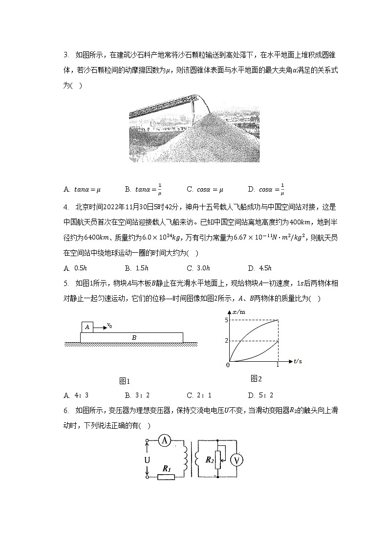 2023届江西省南昌市高三一模物理试卷(含答案)02
