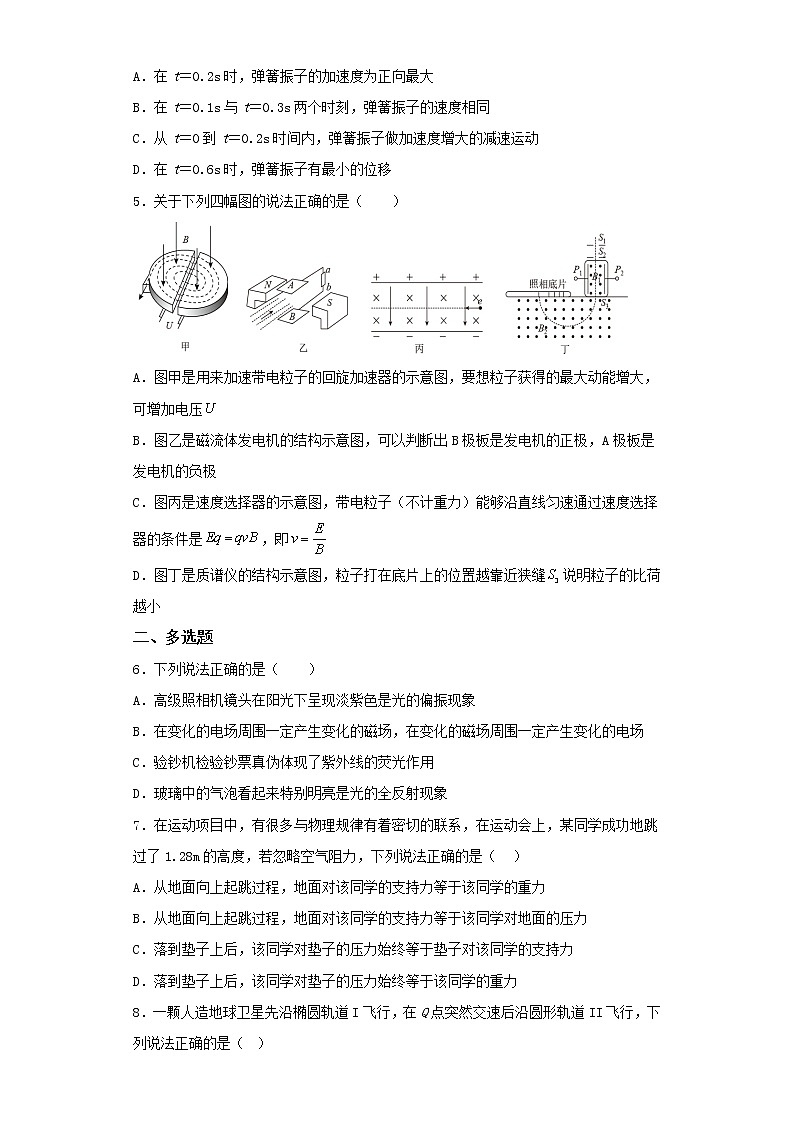 2022-2023学年天津市高三下学期第二次模拟考试物理试卷（含解析）第2页