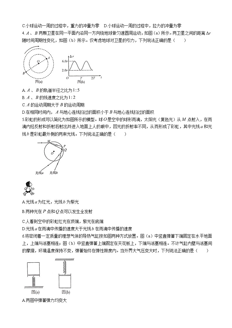 2023届湖北省高中名校高三下学期第三次联合测评（开学考试）物理试卷（含解析）第2页