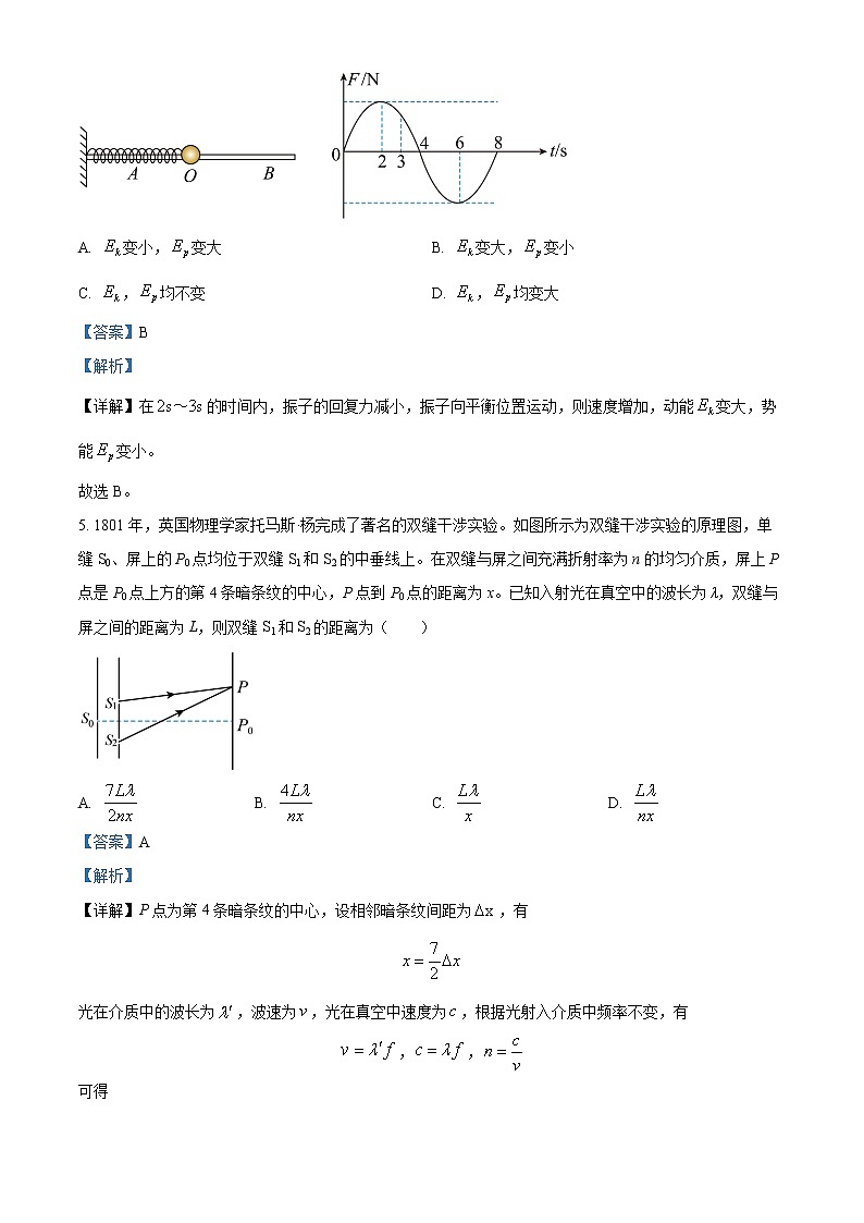 2023金昌永昌县一中高二下学期第一次月考试题物理含解析03