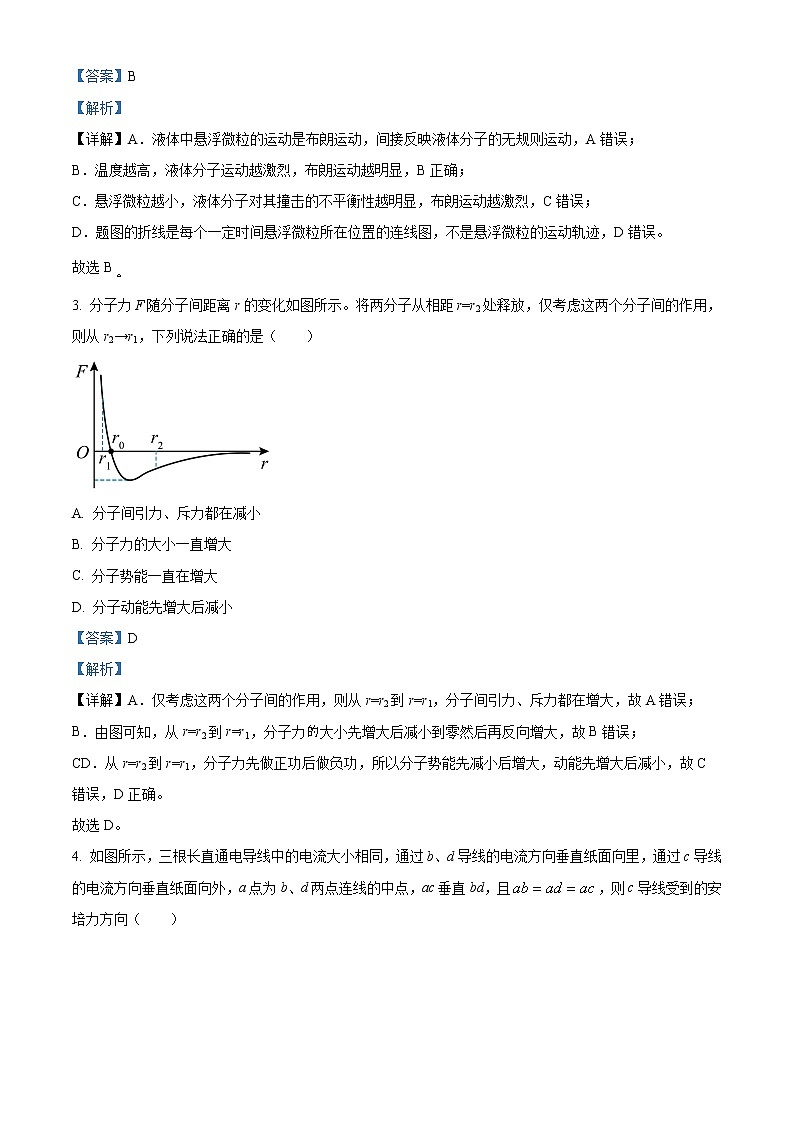2023湖北省部分高中联考协作体高二下学期期中物理试题含解析02