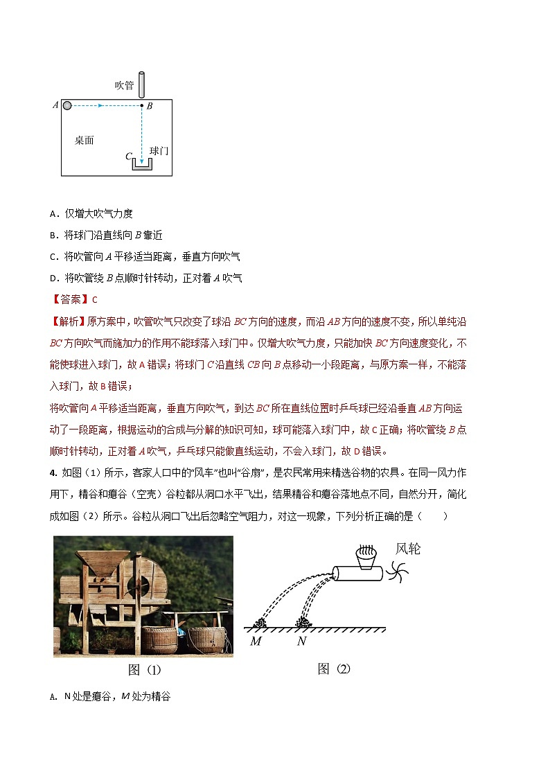 物理（人教版2019A卷）2022-2023学年高一下学期期中考前必刷卷02