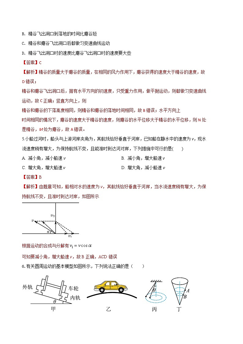 物理（人教版2019A卷）2022-2023学年高一下学期期中考前必刷卷03