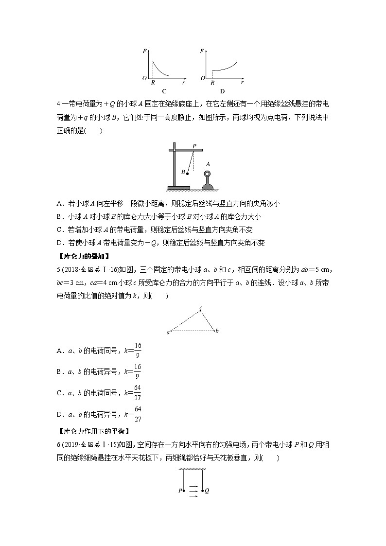单元复习【过考点】  第九章  静电场及其应用-2022-2023学年高二物理单元复习（人教版2019必修第三册） 试卷02