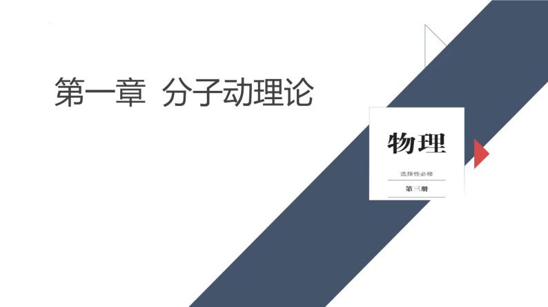 单元复习  第一章 分子动理论-【过知识】2022-2023学年高二物理单元复习（人教版2019选择性必修第三册） 课件01