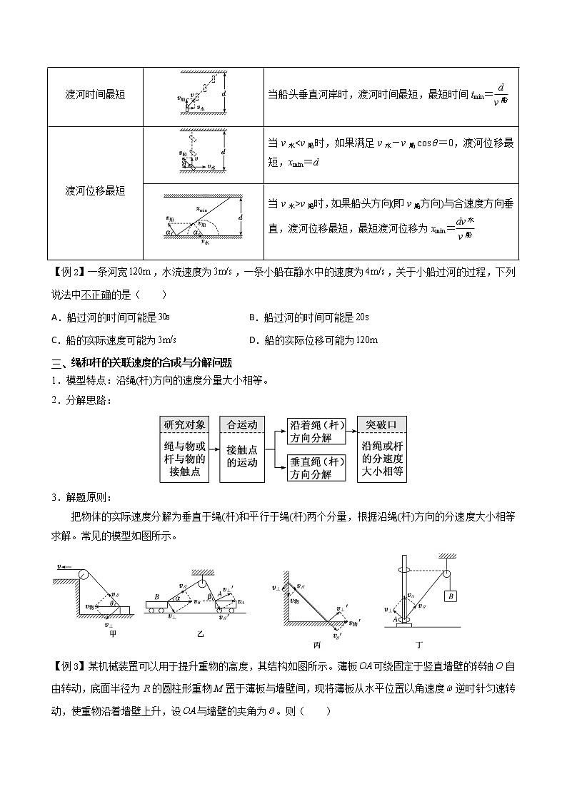 专题01 抛体运动-2022-2023学年高一物理下学期期中期末考点大串讲（人教版2019）03