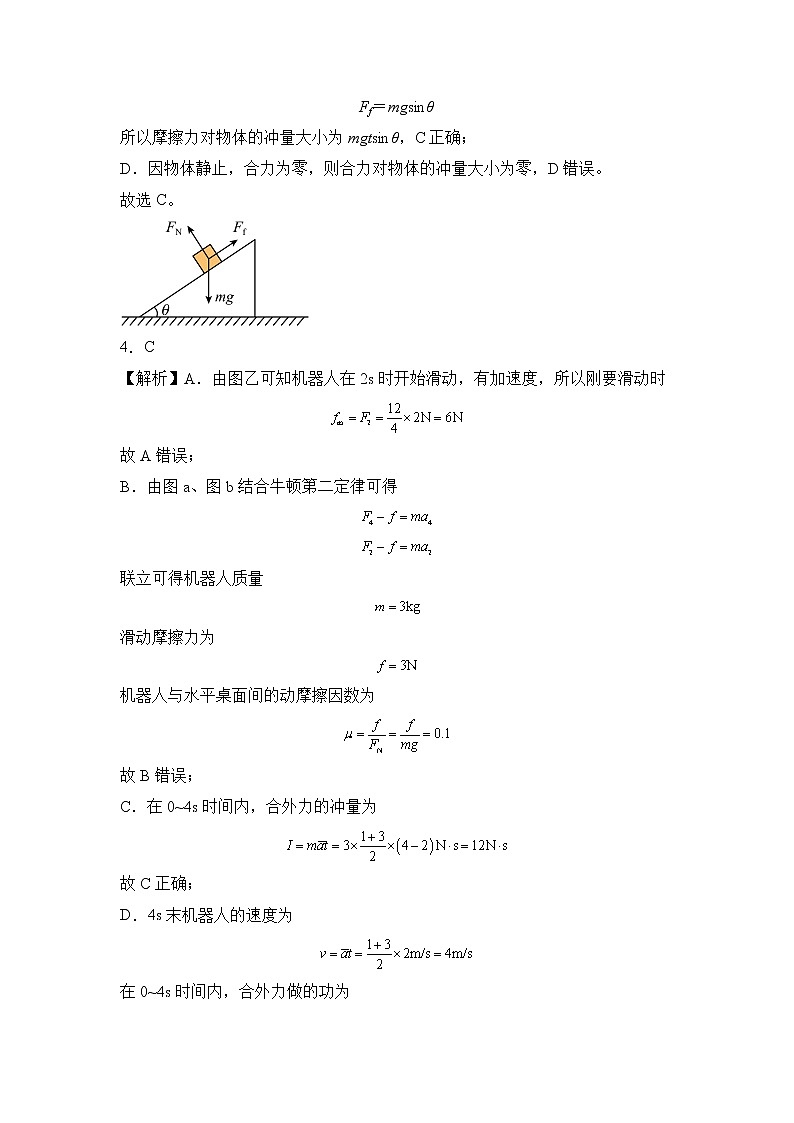 第一章 动量守恒定律 基础达标卷（A卷）-【单元测试】高二物理分层训练AB卷（人教版2019选择性必修第一册）02