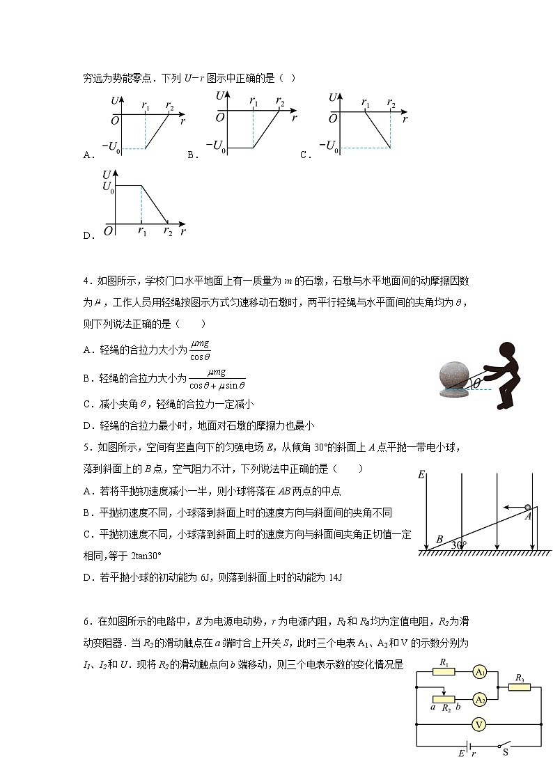 2022-2023学年辽宁省东北育才学校高三高考适应性测试（二）物理含解析第2页